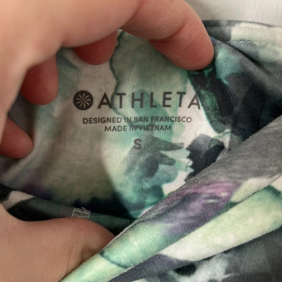Athleta Mudra Floral Watercolor Mesh 7/8 Leggings - Picture 6 of 9